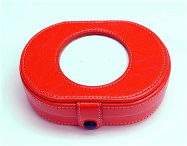 Magnetic Needle Case - Red [Lee's Leather Goods] - $50.00 : GaRon Stitchery