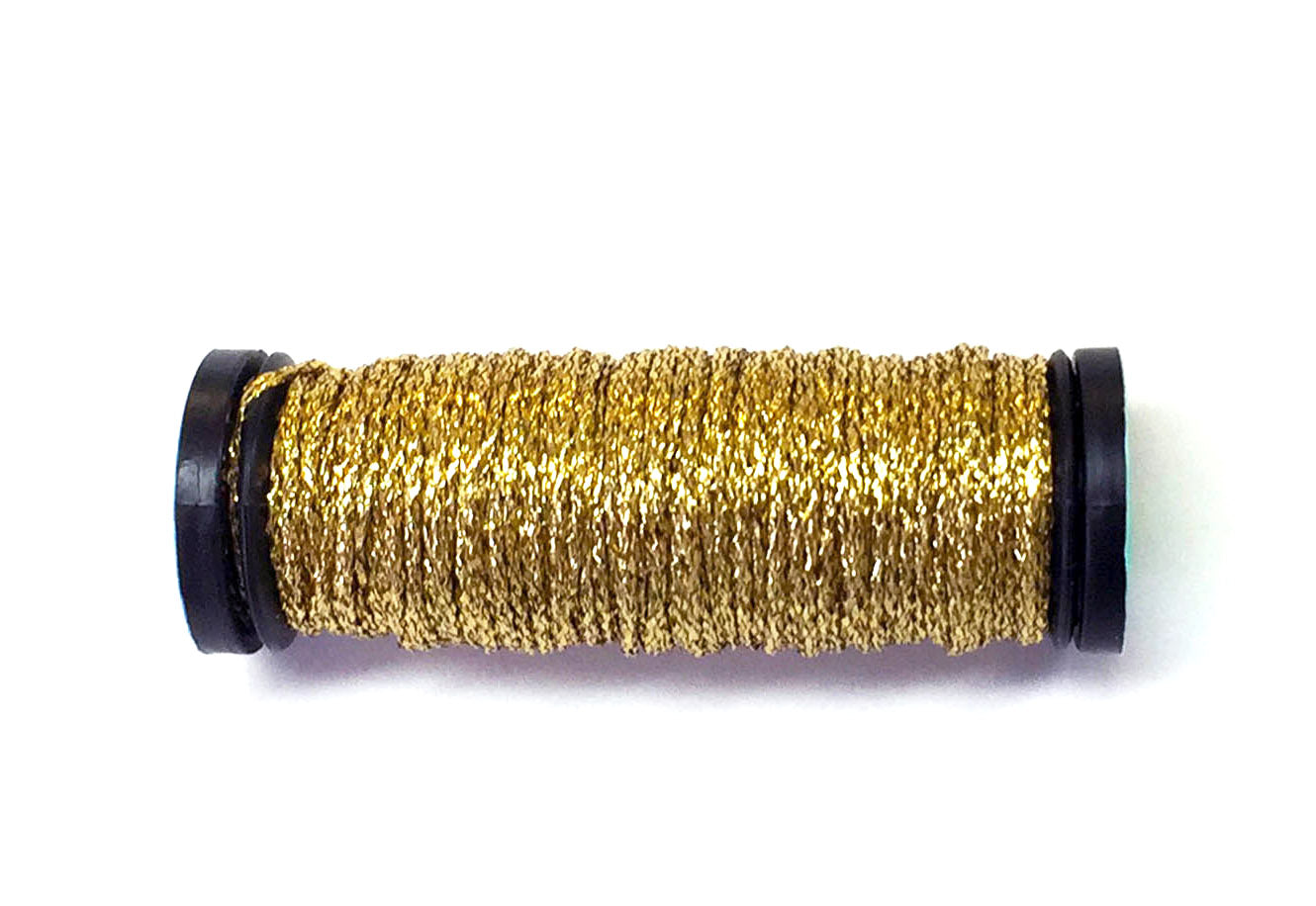 KREINIK BRAID ~ Gold Metallic #002, Size 8 (Fine), 10 Meter Spool for –  Needlepoint by Wildflowers