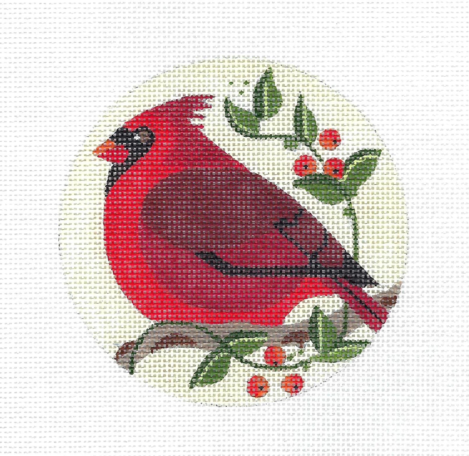 Red Bird Needlepoint Kit