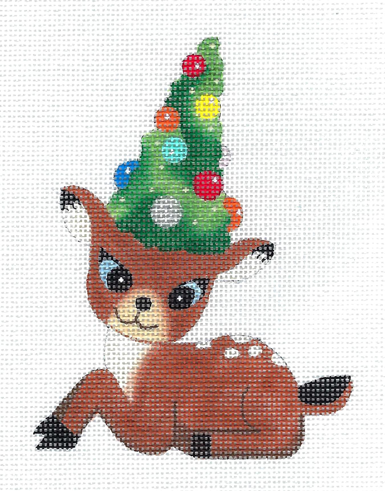  Reindeer Christmas Ornament - Needlepoint Kit