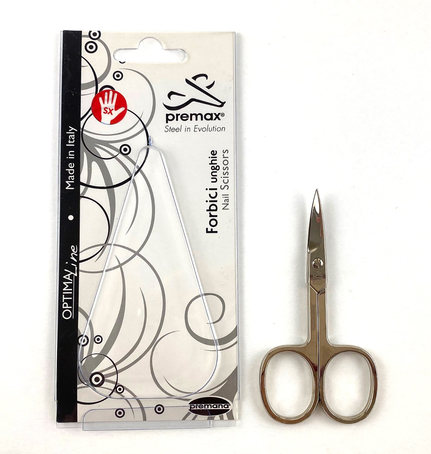 Scissors ~ Premax Curved Blade 3.5" Scissors for LEFT HANDED Stitcher for Needlepoint, Embroidery, Cross Stitch