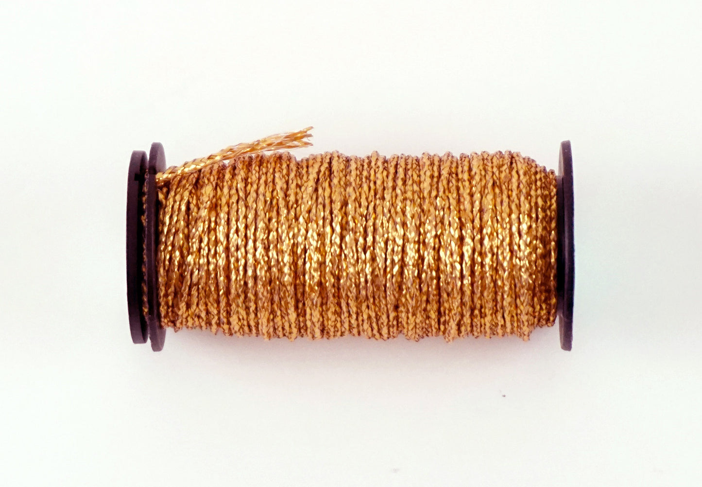 KREINIK BRAID ~ Copper Gold Metallic #002V, Size 12 (Medium), 10 Meter Spool for Needlepoint by Kreinik (Copy)