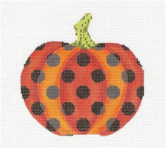 Halloween ~ Ghost Trick-or-Treat Autumn handpainted Needlepoint Ornament  Canvas by Kelly Clark