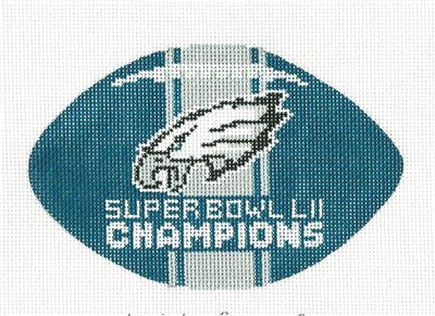 Sports ~ PHILADELPHIA EAGLES ~ SUPER BOWL CHAMPIONS Football Sports Needlepoint Canvas by KYPOD