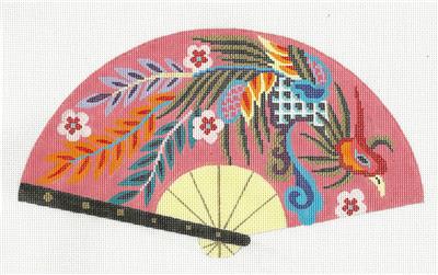 Kimono ~ 2 Dragons in Clouds LG. Kimono handpainted 18 mesh Needlepoint  Canvas by LEE *RETIRED*