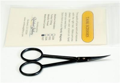Task Scissors Waste Knot Removal Curved Blade Scissors Needlepoint,  X-Stitch