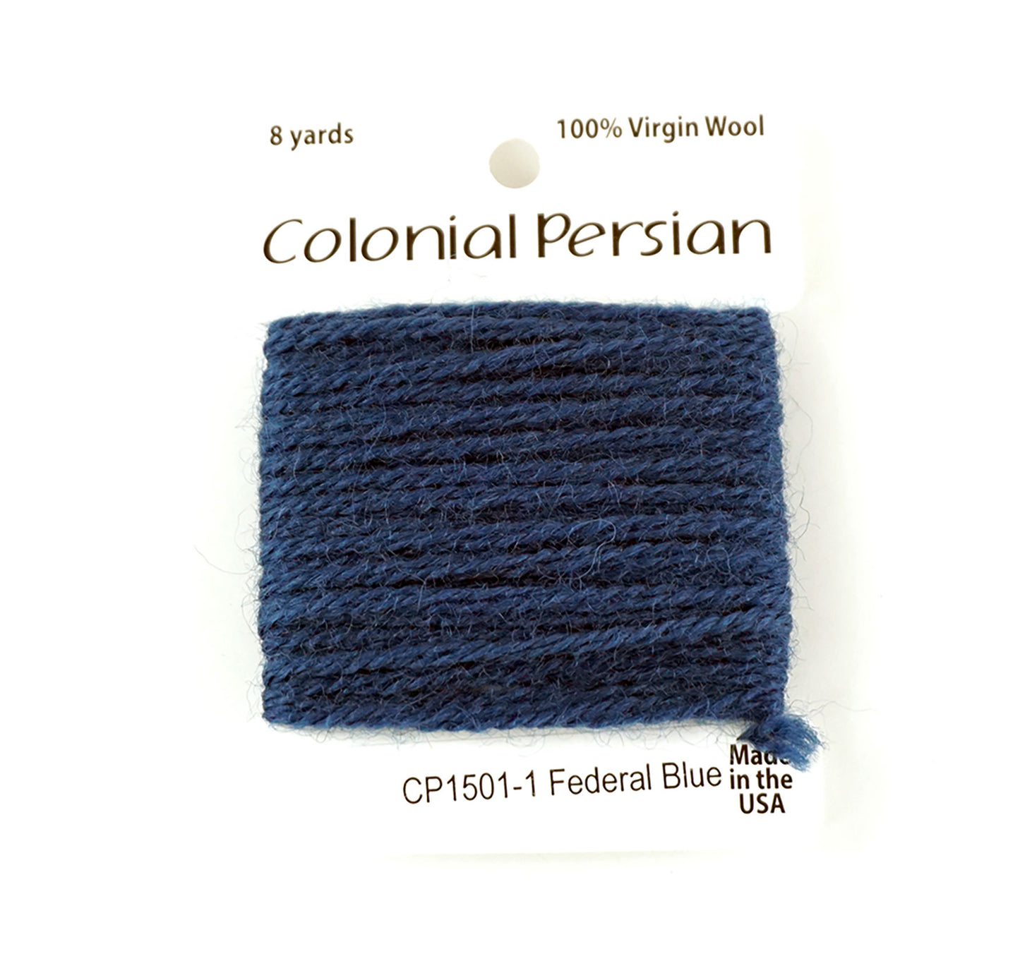 3 Ply Persian Wool "Federal Blue" #1501 Needlepoint Thread by Colonial ~ USA Made