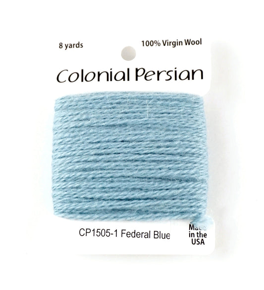 3 Ply Persian Wool "Federal Blue" #1505 Needlepoint Stitching Thread by Colonial ~ USA Made