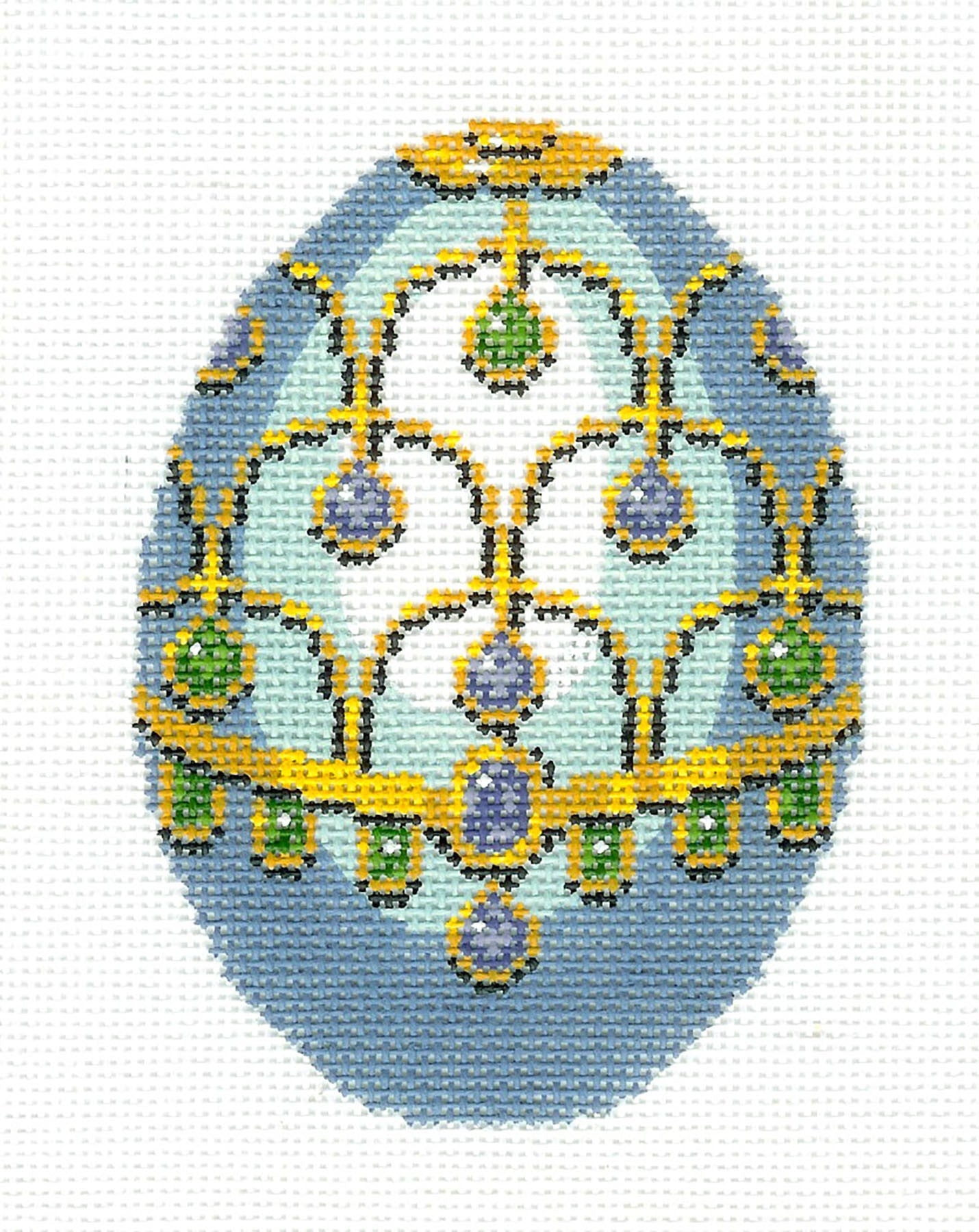 Faberge Eggs – Needlepoint by Wildflowers