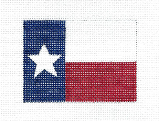 Texas ~ TEXAS STATE FLAG Travel & Destination handpainted 18 Mesh Needlepoint Canvas Ornament by Denise *FINAL ONE*